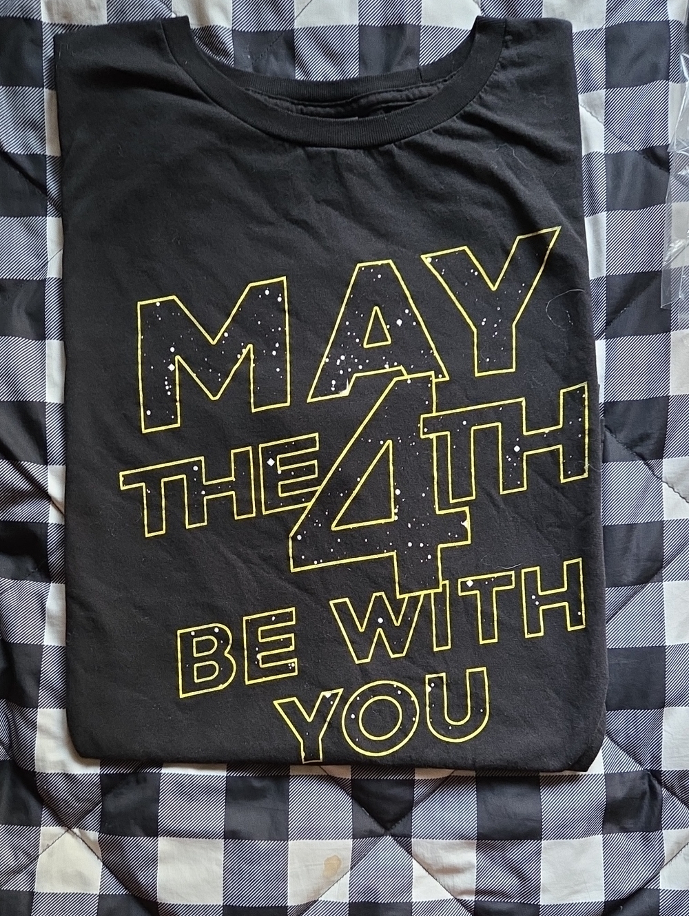 Black 'May the 4th Be With You' Graphic Tee, XXL